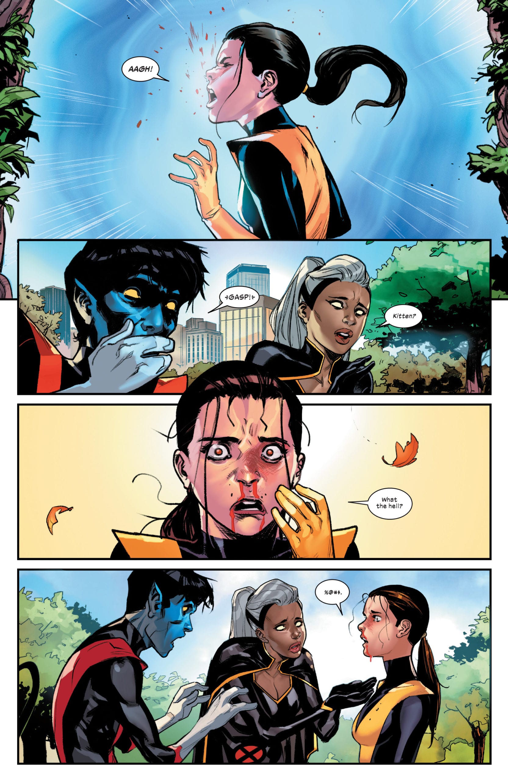 Krakoa must have used Windex on the gate. (Image via: Marauders #1