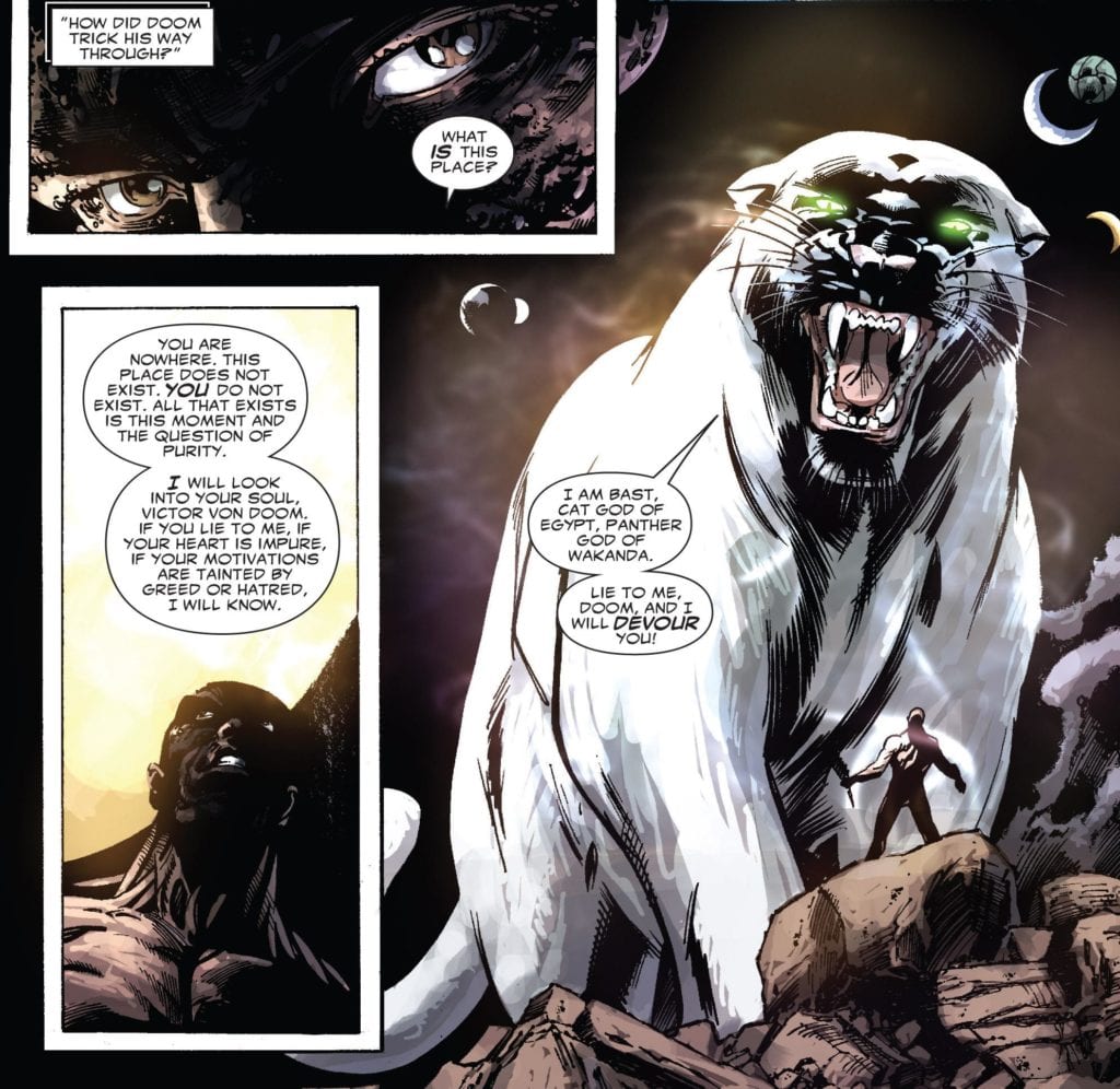 Bast, Black Panther, Doctor Doom, Doomwar