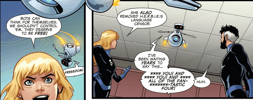 Fantastic Four, Reed Richards, Mr. Fantastic, Sue Storm, Invisible Woman, HERBIE