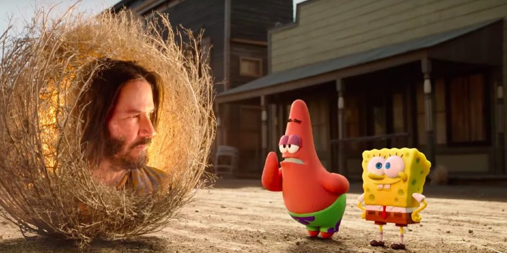 Covid-19 Early Release Movies, Spongebob, Keanu Reeves, Patrick, Nickelodeon, Social Distancing