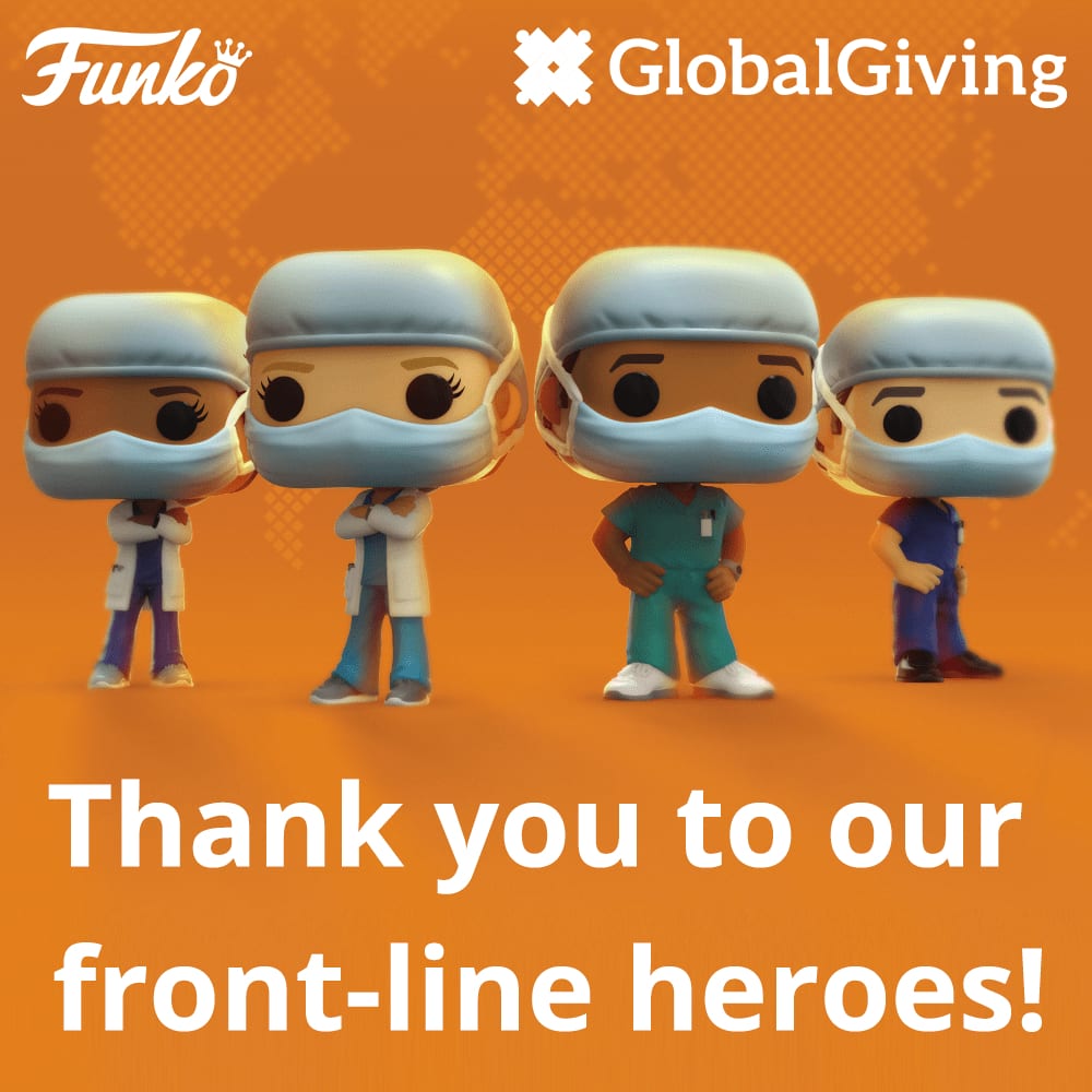 Funko Pop, Frontline Heroes, Funko Pop Frontline Heroes, Coronavirus, COVID-19, Charity, Hot Topic, GlobalGiving, Doctors, Nurses, Heroes, Quarantine, Shelter in Place, Pandemic, Contagion