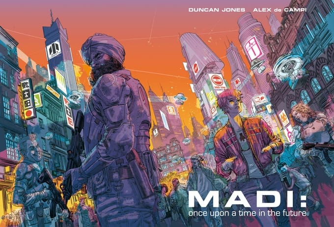 Mute, Madi: Once Upon a Time in the Future, Alex De Campi, Hollywood Reporter, Kickstarter, Annie Wu, Yukko Shimizu, Kitty Cops, Netflix, Moon, “Moon Trilogy”, Duncan Jones, Graphic Novel, Annie Wu, Yukko Shimizu, Kitty Cops, Duncan Fegredo, Jacob Phillips