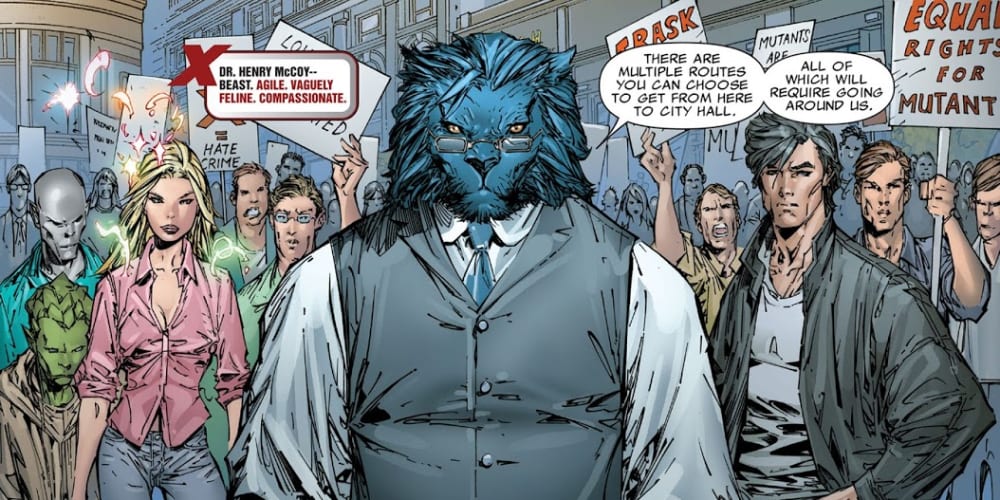 Beast, X-Men, Protests