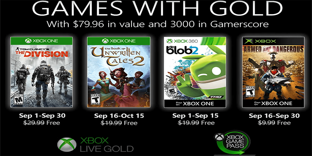 Games with Gold for September