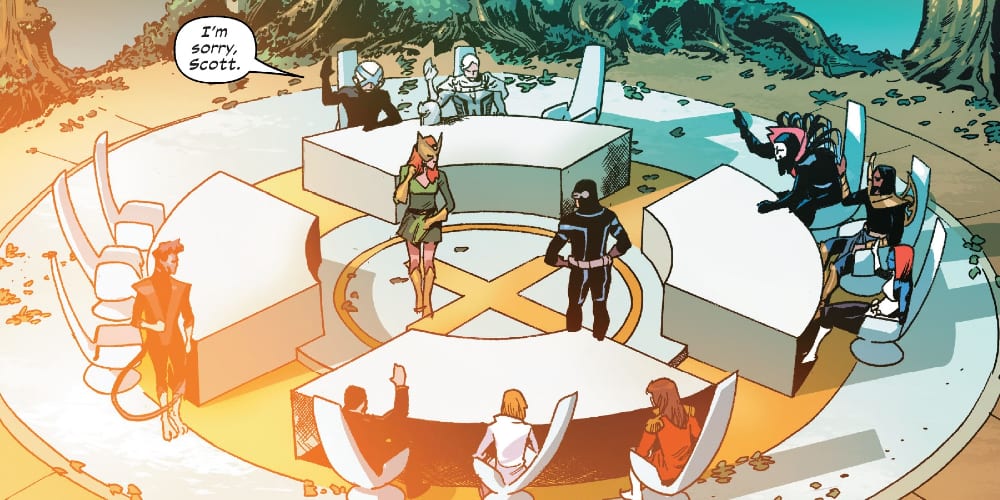 X-Force, Excalibur, X-Factor, Marauders, Jonathan Hickman, Tini Howard, Marvel Comics, Mutants, Krakoa, Arakko, Amenth, Annihilation, Apocalypse, Professor X, Cyclops, Jean Grey Nightcrawler, the Quiet Council