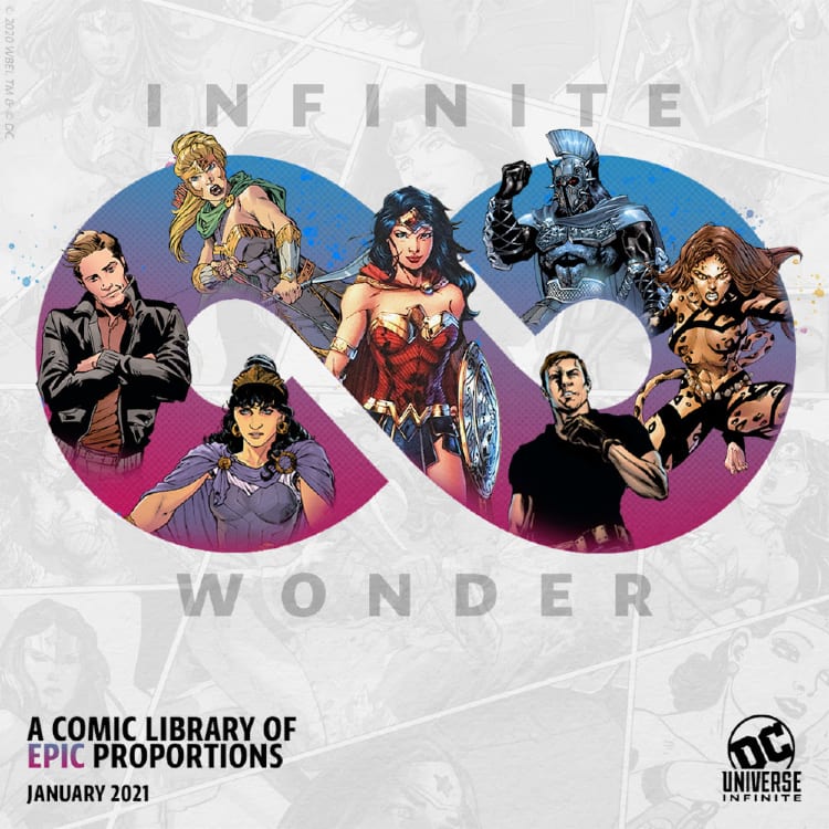 DC Universe Infinite Relaunch, Wonder Woman, Future State, Infinite Frontier, Batman, Superman, Comixology, Marvel Unlimited, HBOMax