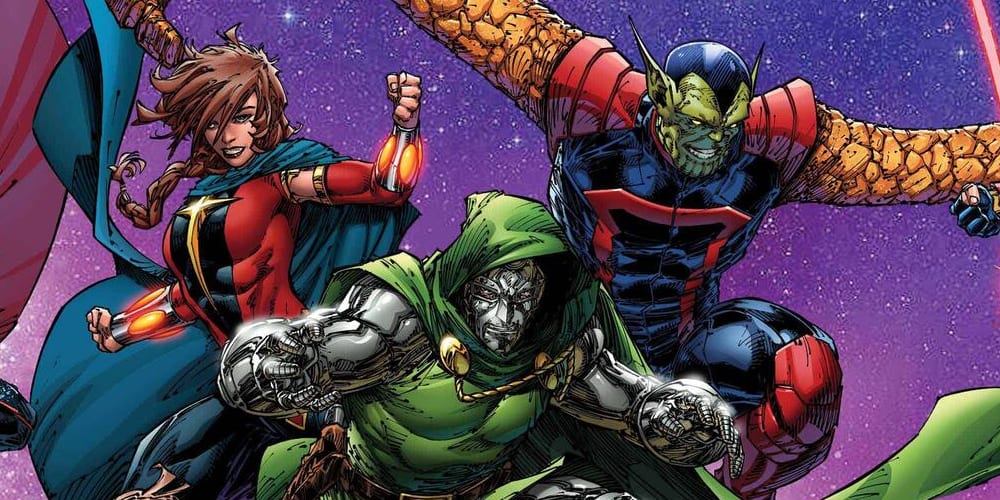 Doctor Doom Joining Guardians of the Galaxy, Al Ewing, Marvel Comics, Dr. Doom, Rocket Raccoon, Star-Lord, Drax, Gamora, Quasar, Phyla-Vell, Super-Skrull, Emperor Hulkling, Wiccan, Empyre