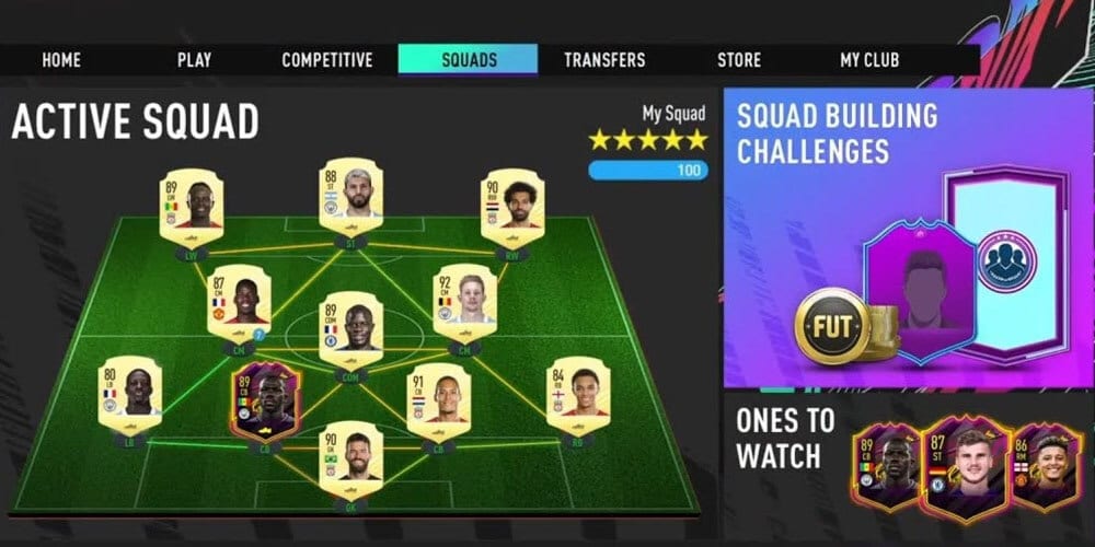 employee selling FIFA ultimate team cards
