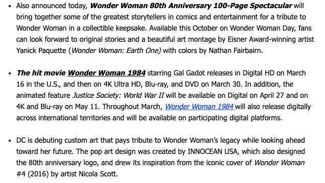 Believe in Wonder Wonder Woman 80th Anniversary, William Marston, DC Comics