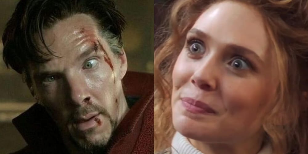 Doctor Strange in WandaVision Finale, Scarlet Witch, Elizabeth Olsen, Benedict Cumberbatch, Agatha Harkness, Tilda Swinton, Multiverse of Madness, Marvel Studios