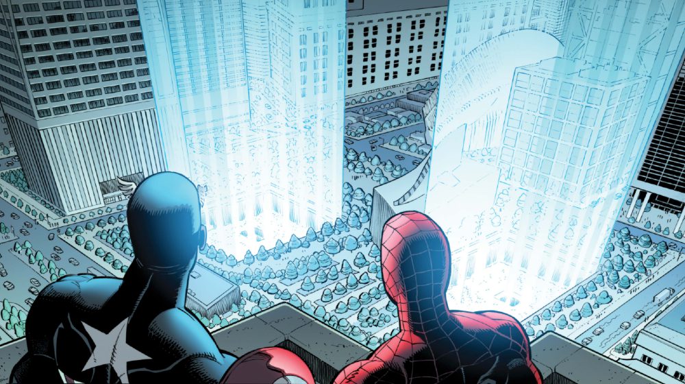 Marvel Comics 9/11 Tribute, Captain America, Spider-Man, September 11th, Joe Quesada, John Romita Jr