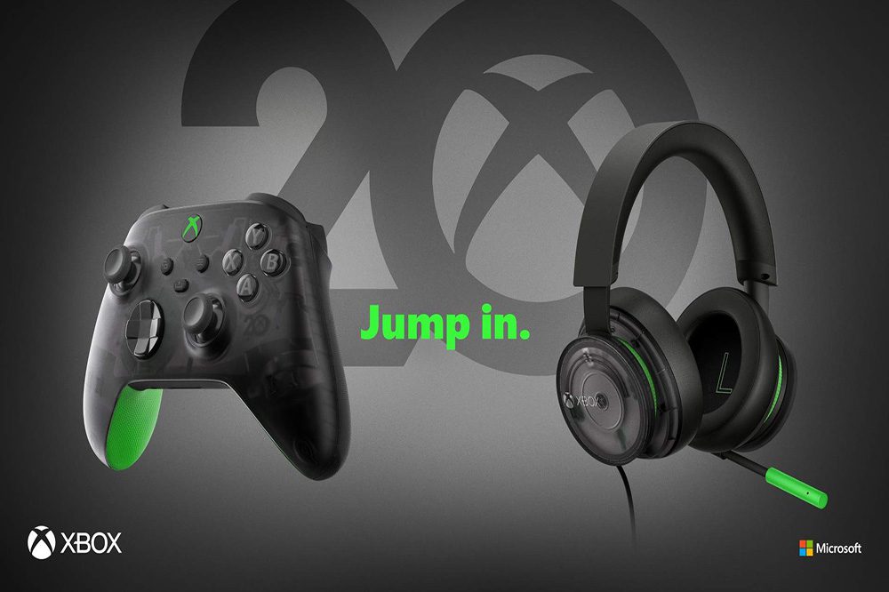 20th Anniversary Special Edition Xbox Controller and Headset