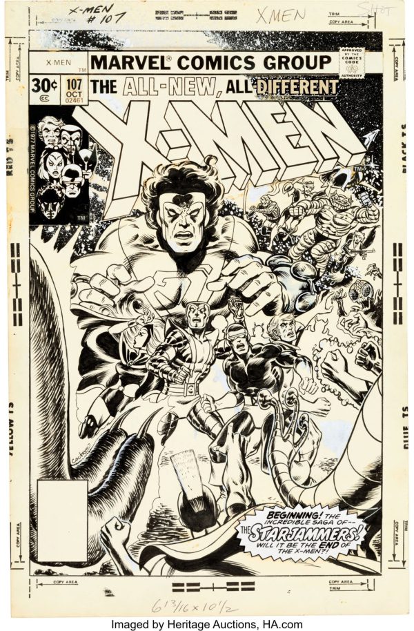 Dave Cockrum Original Sold, X-Men, Starjammers, Amazing Spider-Man, Incredible Hulk, Heritage Auctions