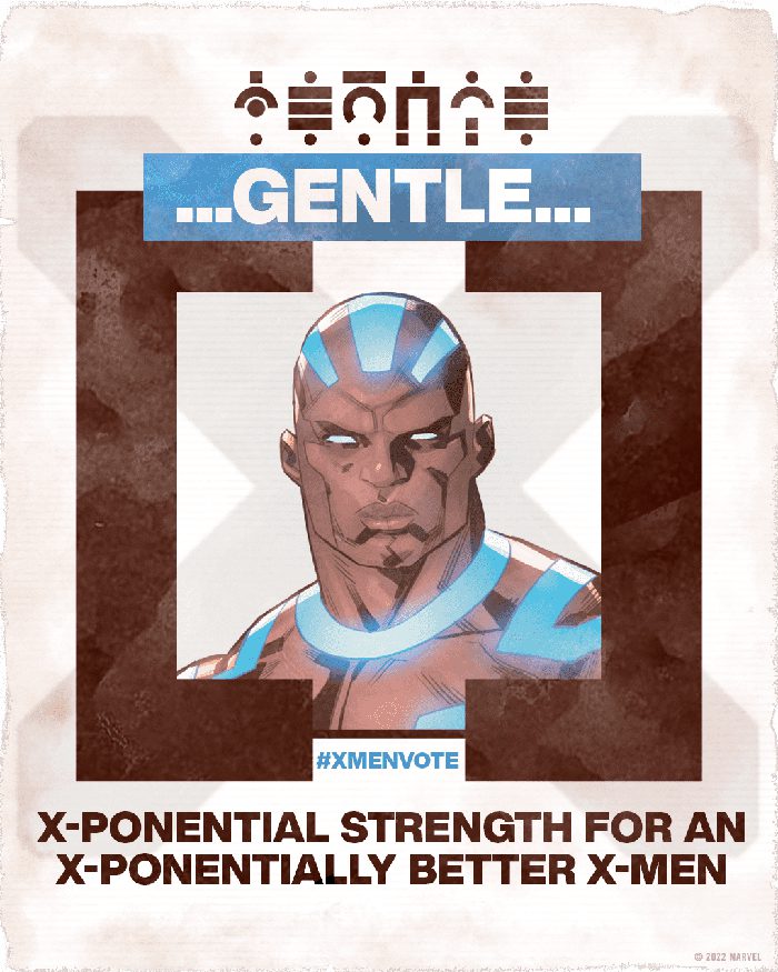 X-Men Vote 2022 Candidates, Armor, Avalanche, Bling, Firestar, Gentle, Wakanda, Krakoa, Gorgon, Wolverine, X of Swords, Penance, Siryn, Surge, Micromax, Marvel Comics, Gerry Duggan, Democracy