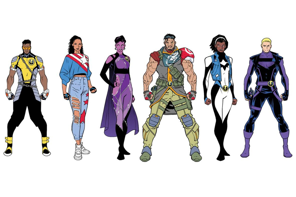 New Thunderbolts Team, Hawkeye, America Chavez, Spectrum, Monica Rambeau, Marvel Comics, Jim Zub, Kurt Busiek