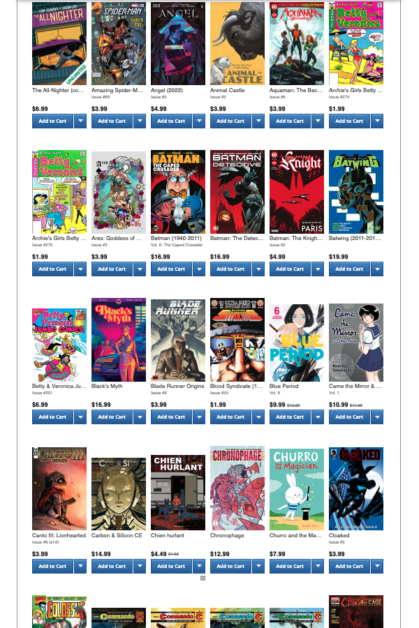 New Comixology Amazon Store, graphic novels, comics, kindle, single issues, reader experience, user interface, comic collecting