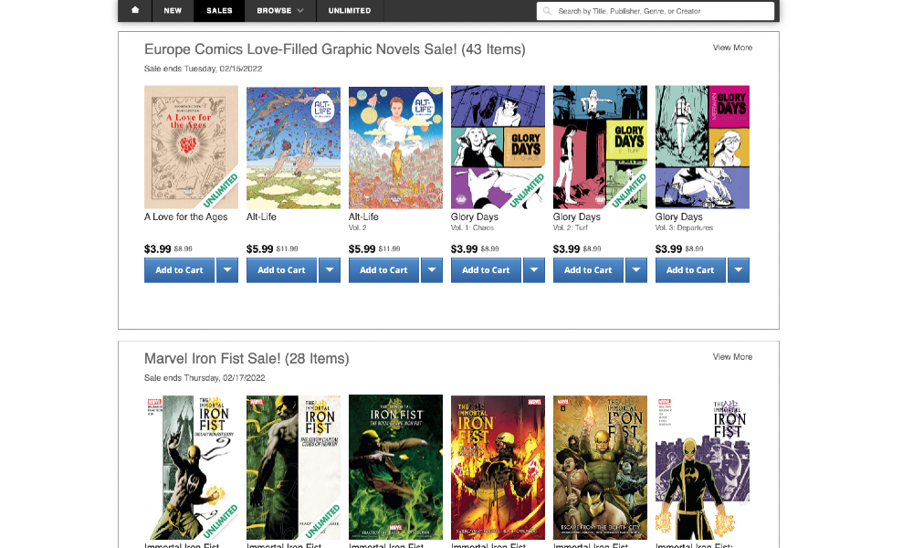New Comixology Amazon Store, graphic novels, comics, kindle, single issues, reader experience, user interface, comic collecting