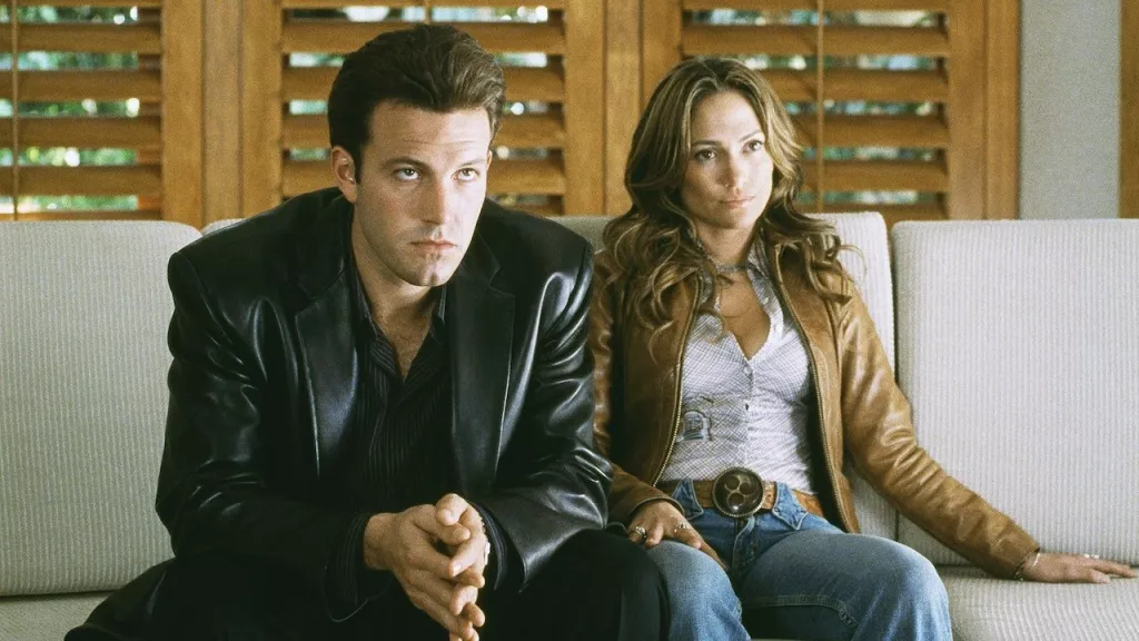 Ben Affleck y JLo in the movie Gigli