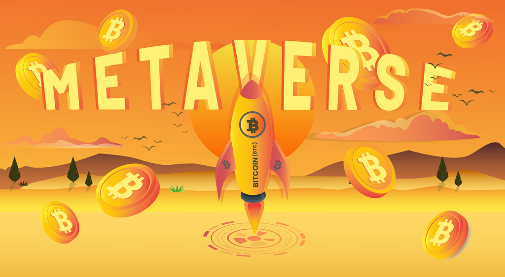 metaverse illustration bitcoin