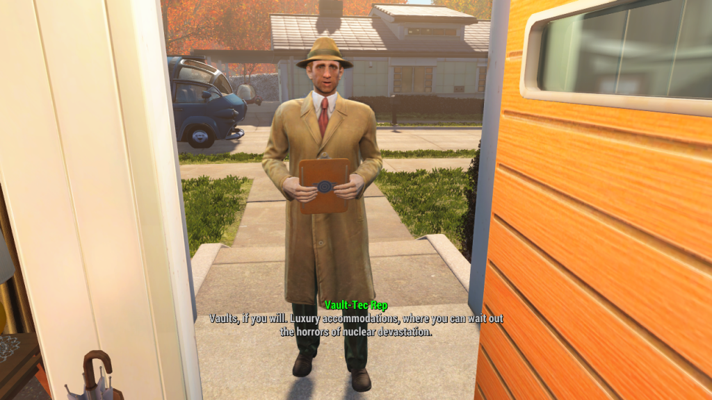 Fallout 4 Vault-Tec salesman 