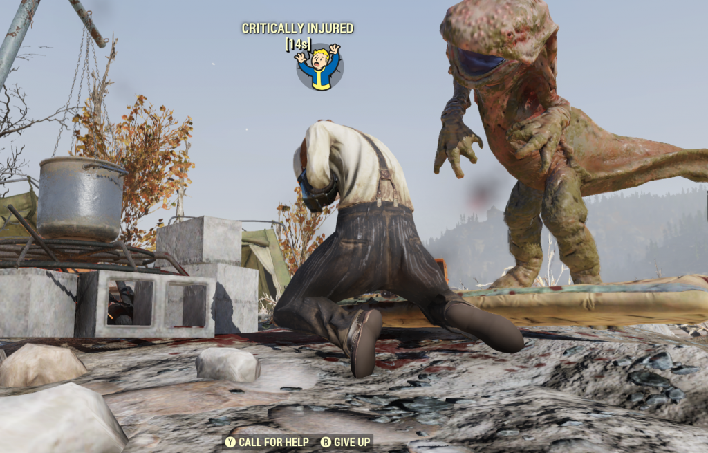 fallout 76 downed character