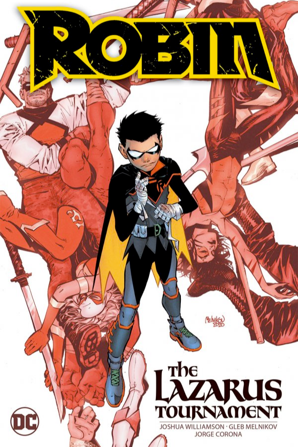 April 5th DC Graphic Novels, Robin, Mister Miracle, Suicide Squad, Harley Quinn, Brandon Easton, Joshua Williamson, Deadshot, King Shark, trade paperbacks, hardcovers