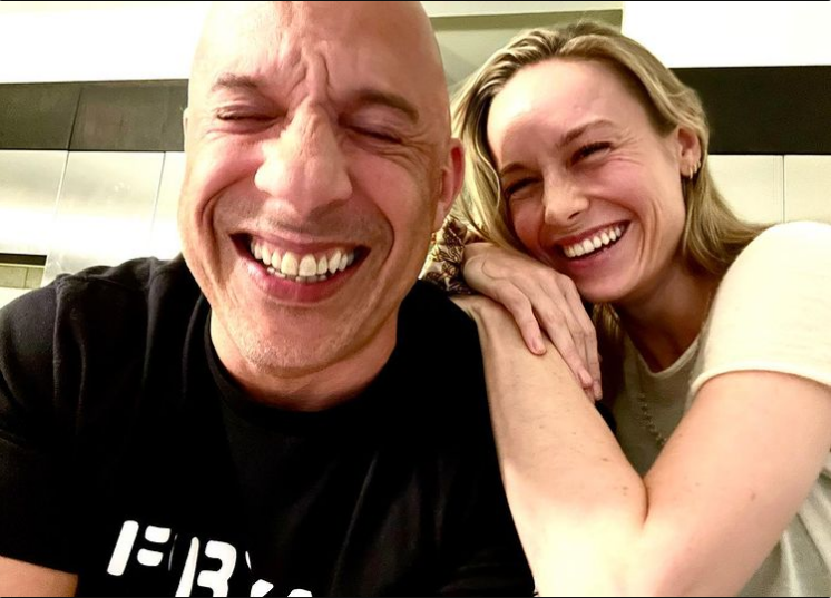 Brie Larson and Vin Diesel for The Fast and The Furious
