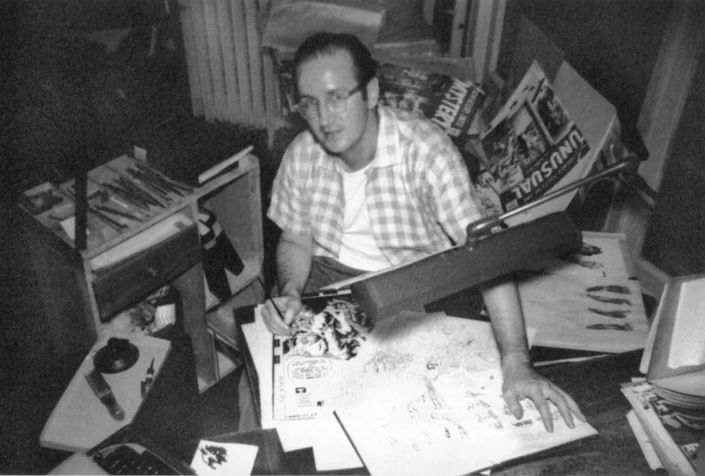 Steve Ditko in Marvel Comic's Offices