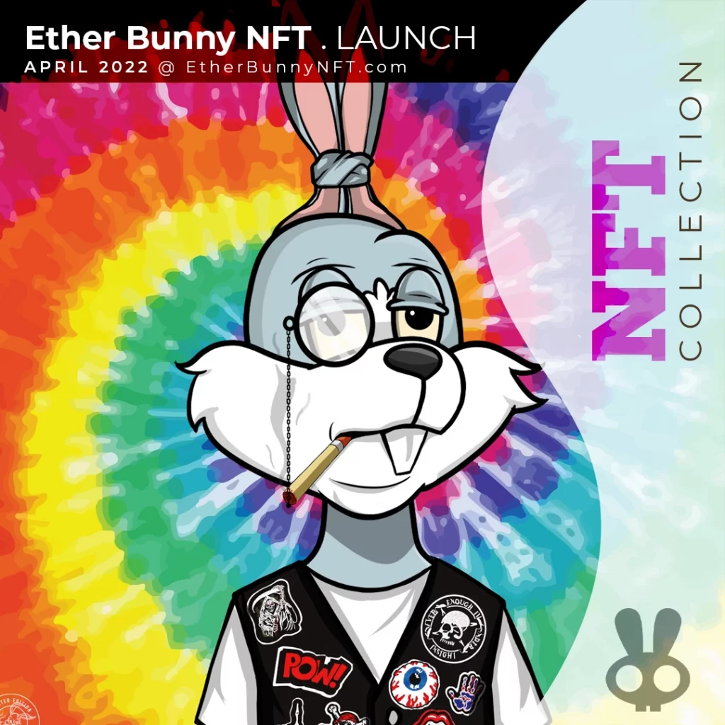 Hippie Ether Bunny NFT