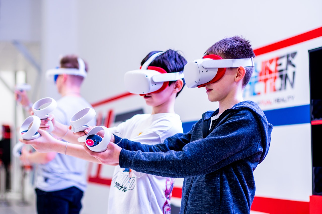Children playing in the Metaverse