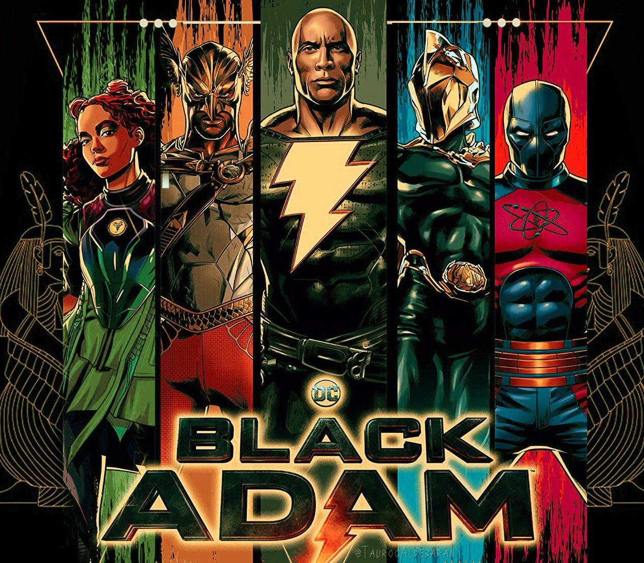 Black Adam New Posters - Featuring Black Adam and the JSA!