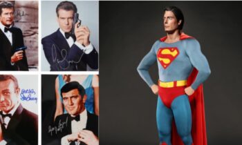 Auction of Superman Batman and James Bond Memorabilia