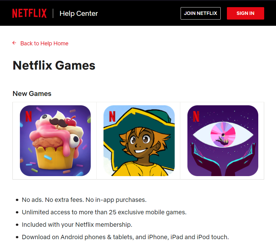 Netflix games