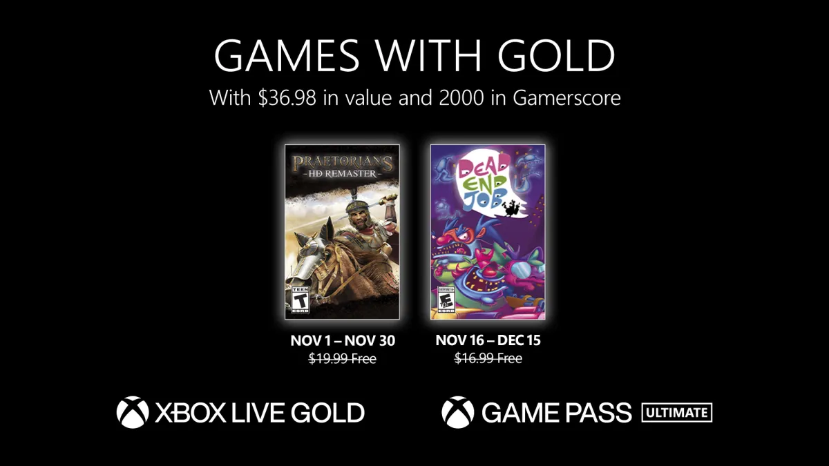 Xbox Live Gold Games November 2022