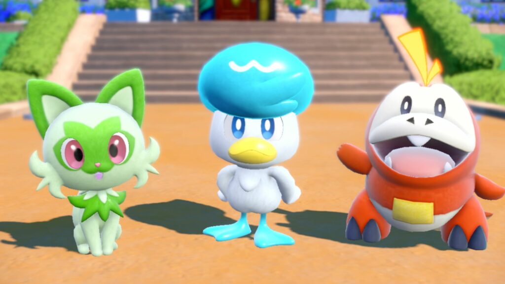 Three Starters for Pokemon Scarlet and Pokemon Violet