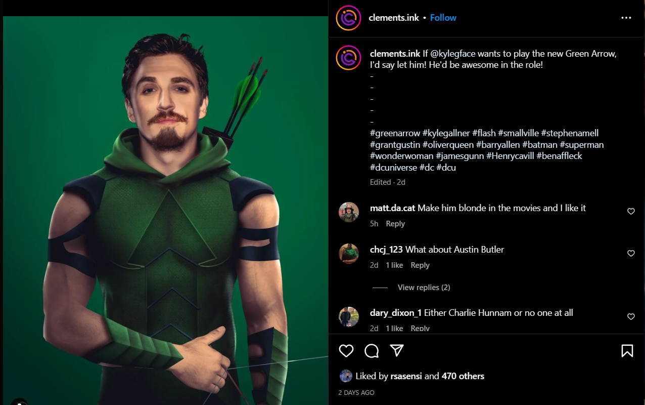 Kyle Gallner as Green Arrow