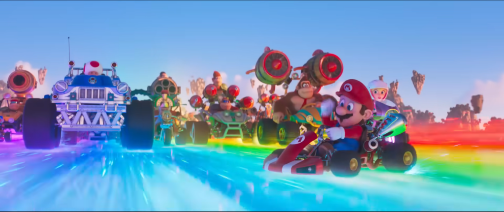 super mario movie kart