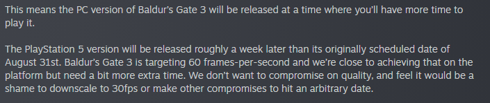 baldur's gate 3 release change reasons